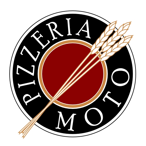 Pizzeria Moto logo/emblem design for catering business in Woodbridge, VA