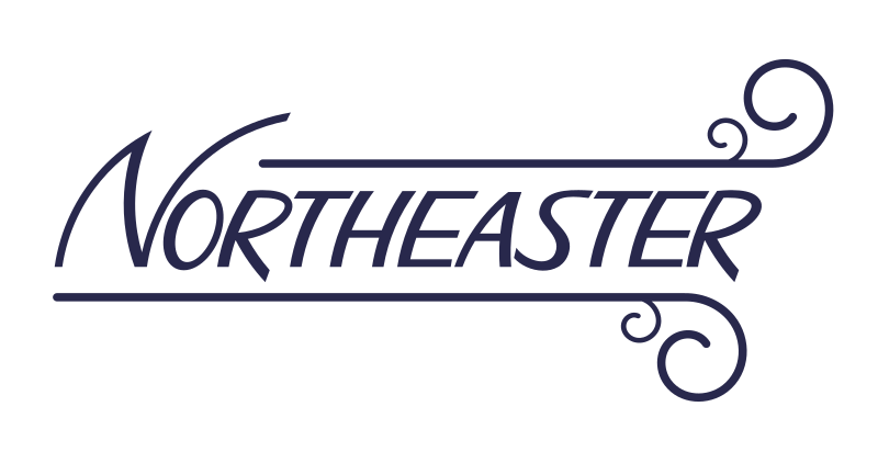 Northeaster logotype design for vacation rental in Ocean County, NJ