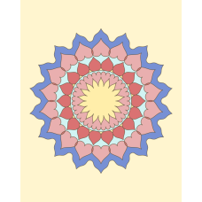 Mandala Coloring Sheet - Basic