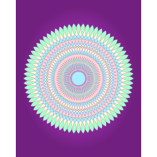 Mandala Coloring Sheet - Geometric Overlap