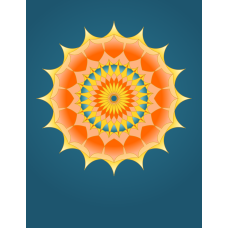 Mandala Coloring Sheet - Sunburst