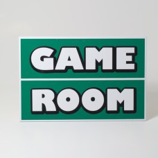 Wall Sign: Game Room